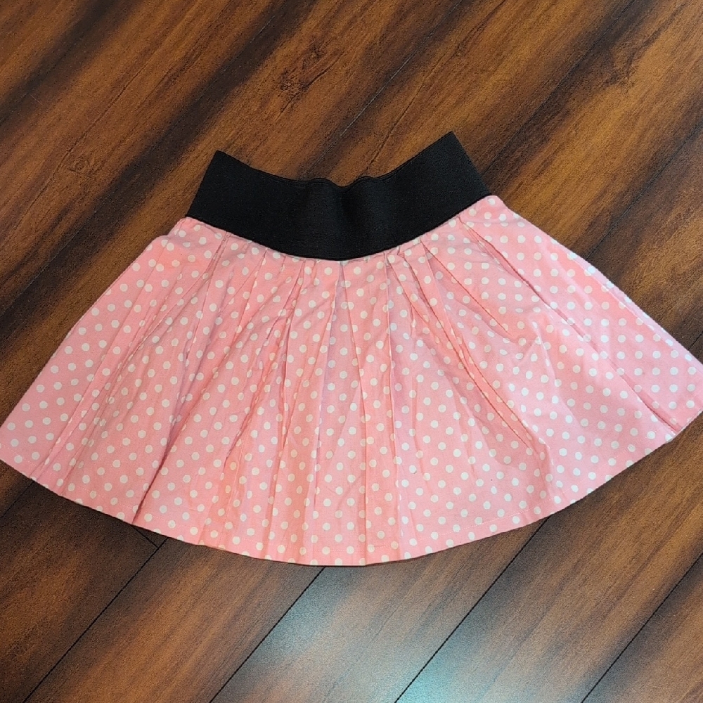 Pink Polka Dot Circle Skirt